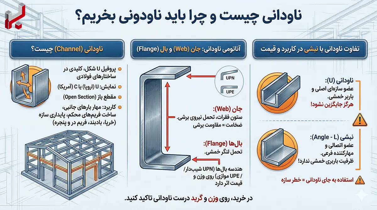 اینفوگرافیک ناودانی چیست و چرا باید ناودونی بخریم
