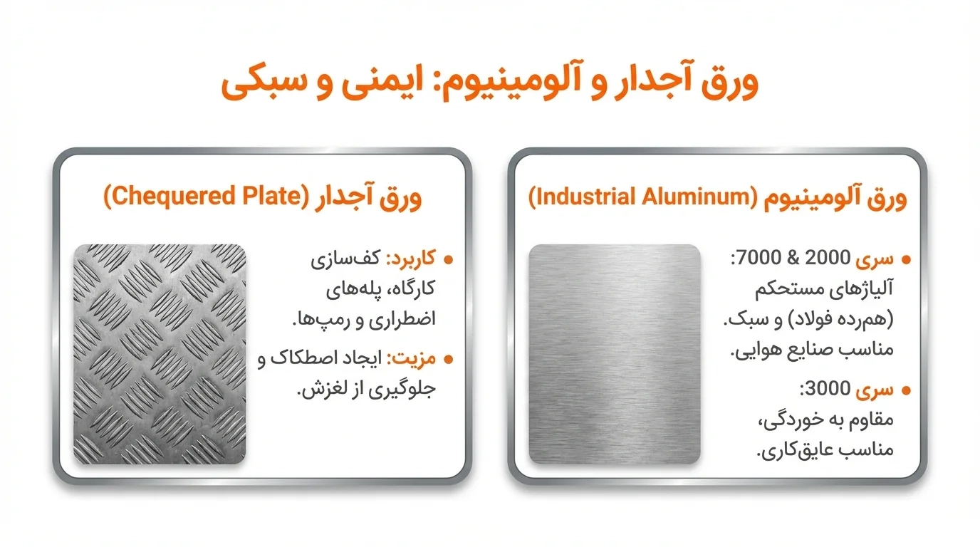  ورق آجدار در صنعت