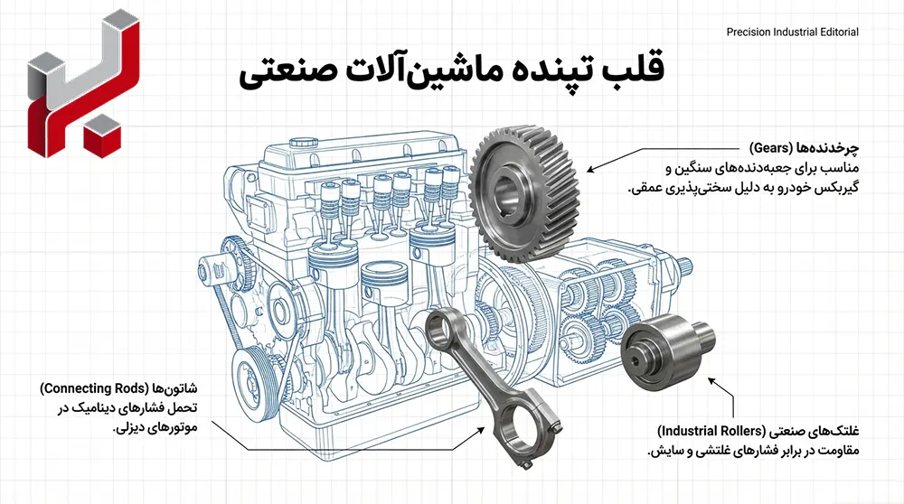 اینفوگرافیک کاربرد میلگرد MO40