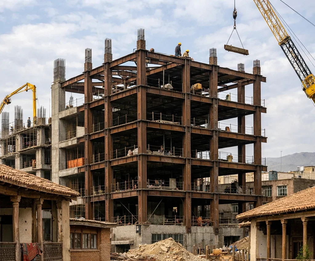 مزیت استفاده از آهن و فولاد در صنعت ساختمان