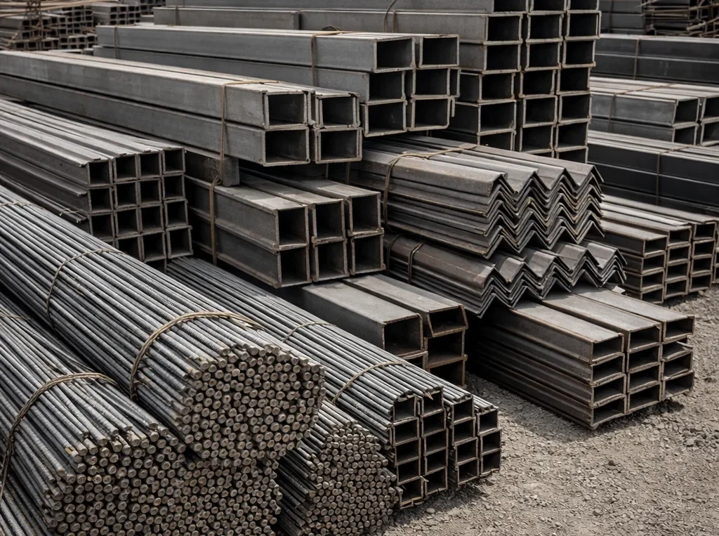 انواع آهن آلات و مقاطع فولادی برای ساختمان سازی