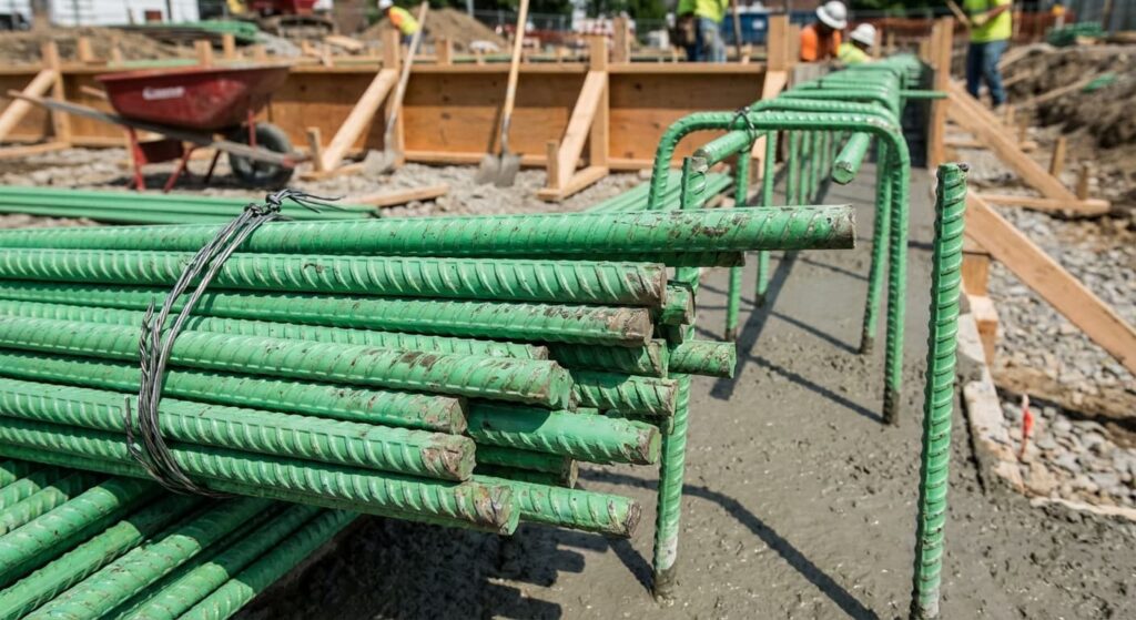 میلگرد مقاوم با پوشش اپوکسی